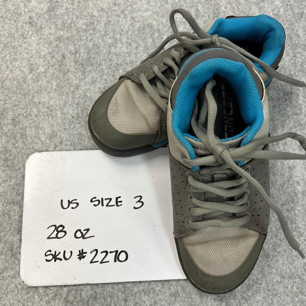 Ride Concepts Livewire Youth MTB Shoes Gray Blue Flat Pedal Mountain Bike Size 3 - Picture 7 of 7